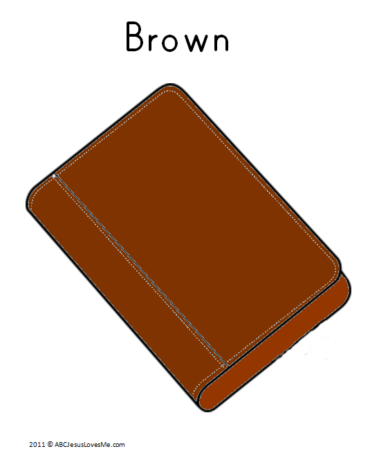 Brown Book Coloring Sheet